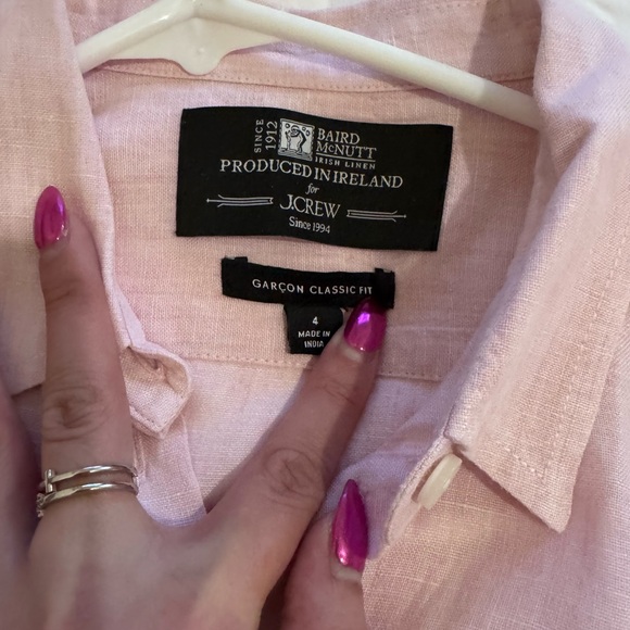 J. Crew Women’s Light Pink Casual Button-Down Shirt - Picture 4 of 7